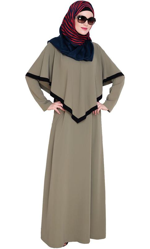 Dead Mint Fancy Cape Abaya (Made-To-Order)