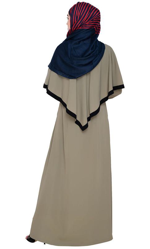 Dead Mint Fancy Cape Abaya (Made-To-Order)