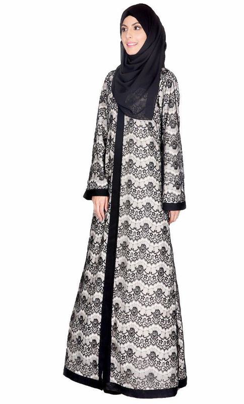 Double Layer Laced Abaya (Made-To-Order)