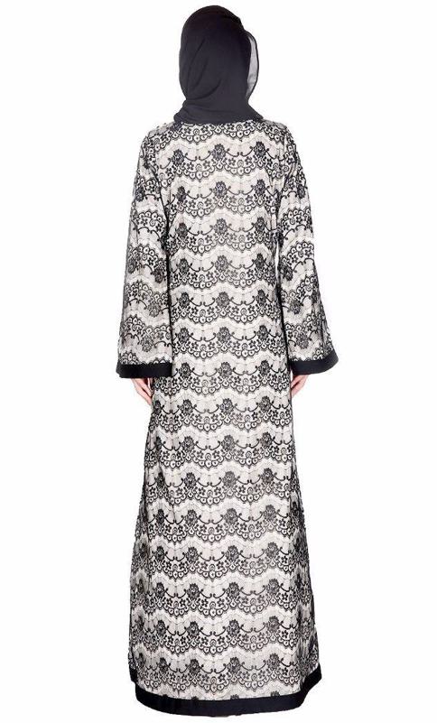 Double Layer Laced Abaya (Made-To-Order)