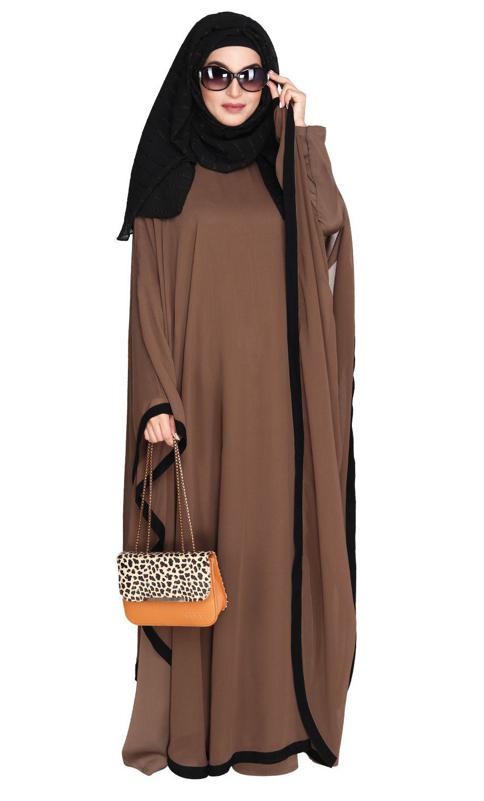 Double Layered Oak Brown Kaftan