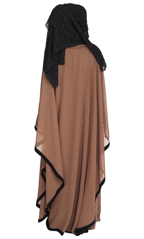 Double Layered Oak Brown Kaftan