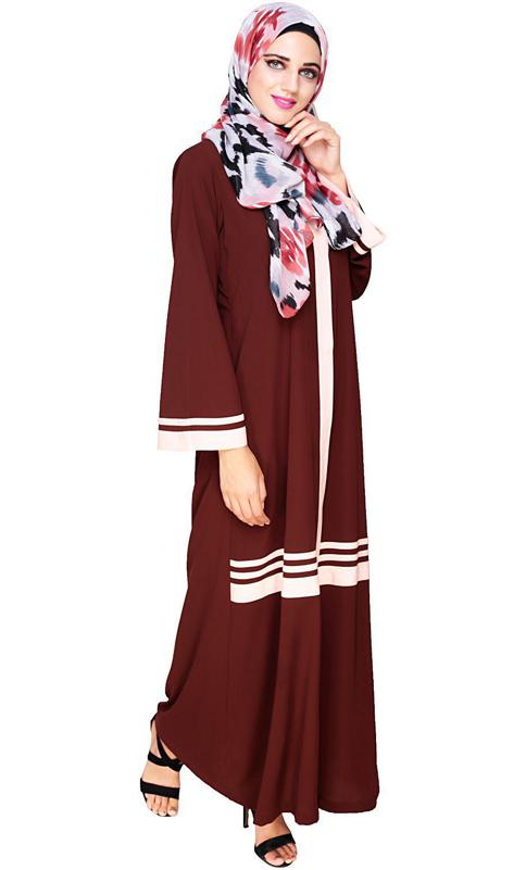 Elementary Brown Abaya (Made-To-Order)