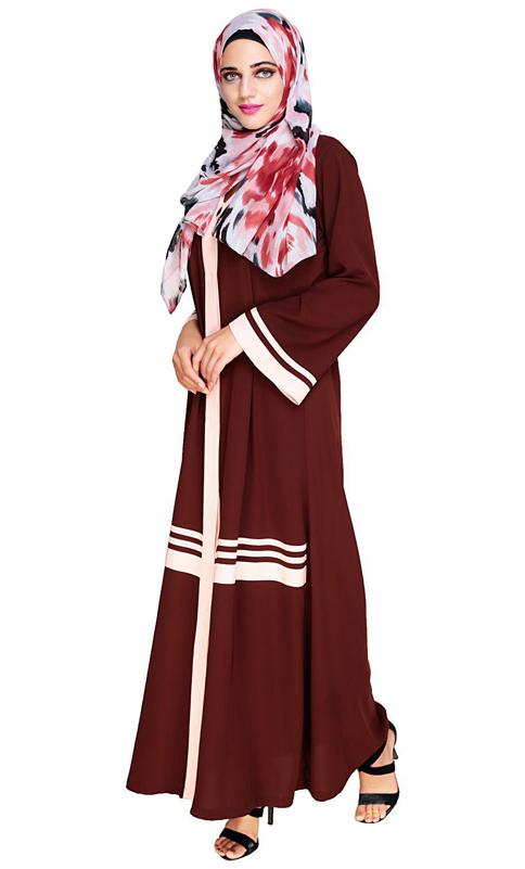 Elementary Brown Abaya (Made-To-Order)