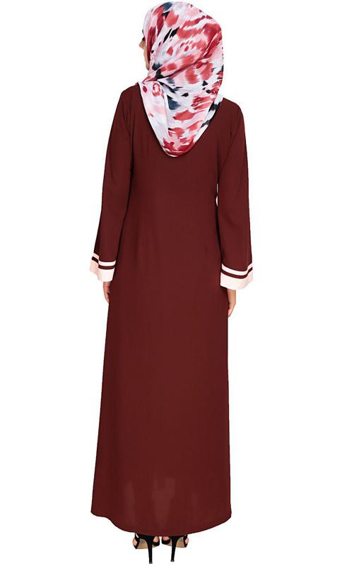 Elementary Brown Abaya (Made-To-Order)