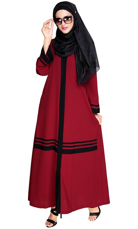 Elementary Wine Abaya (Made-To-Order)