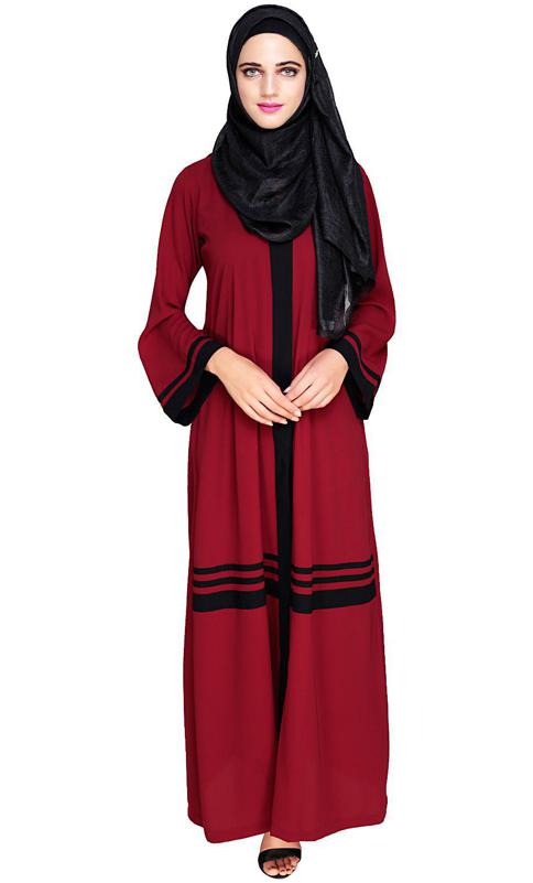 Elementary Wine Abaya (Made-To-Order)