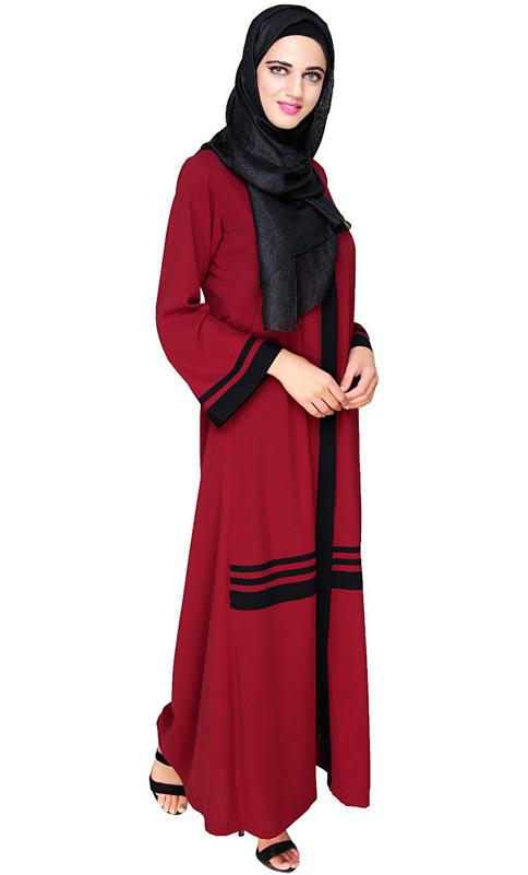 Elementary Wine Abaya (Made-To-Order)