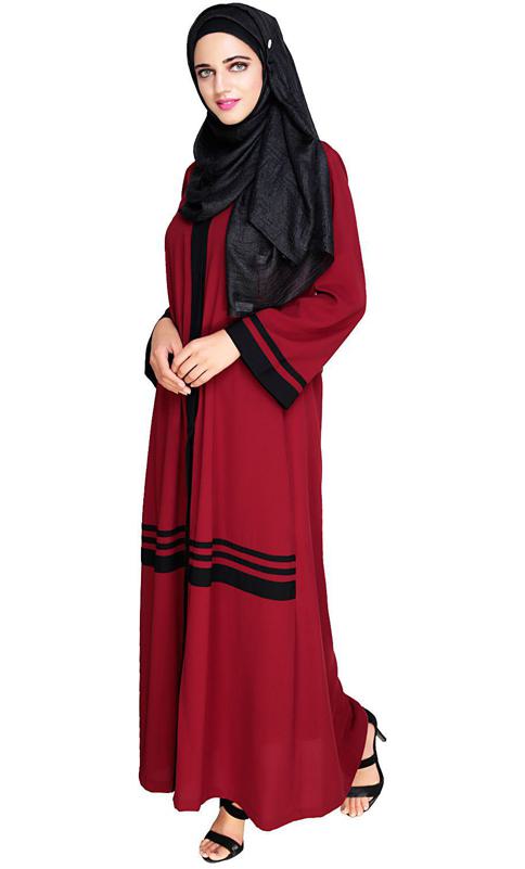 Elementary Wine Abaya (Made-To-Order)