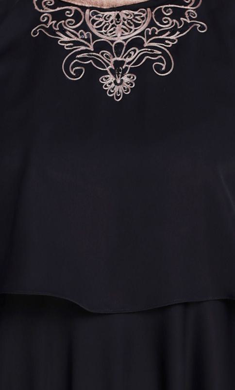 Elite Black Cape Abaya (Made-To-Order)