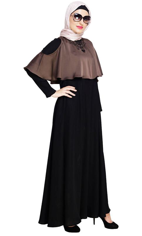 Elite Brown Cape Abaya