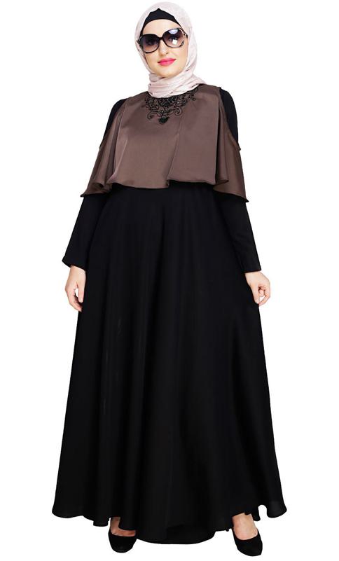 Elite Brown Cape Abaya