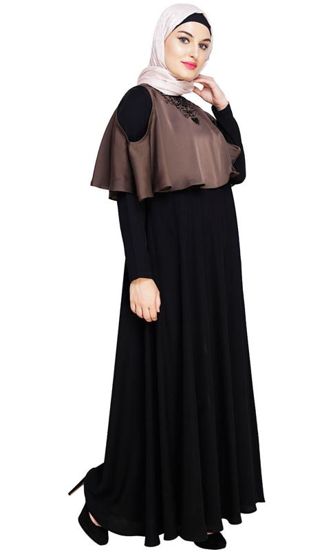 Elite Brown Cape Abaya