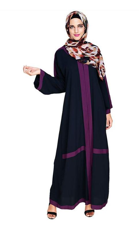 Enswathe Blue Dubai Style Abaya
