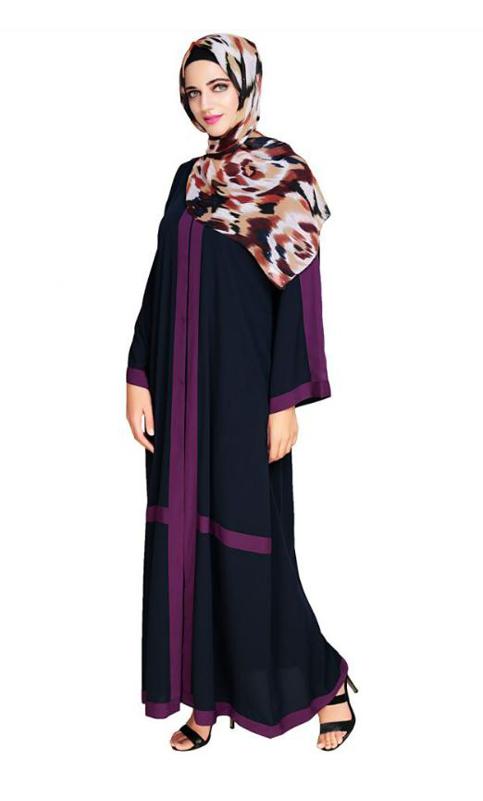 Enswathe Blue Dubai Style Abaya