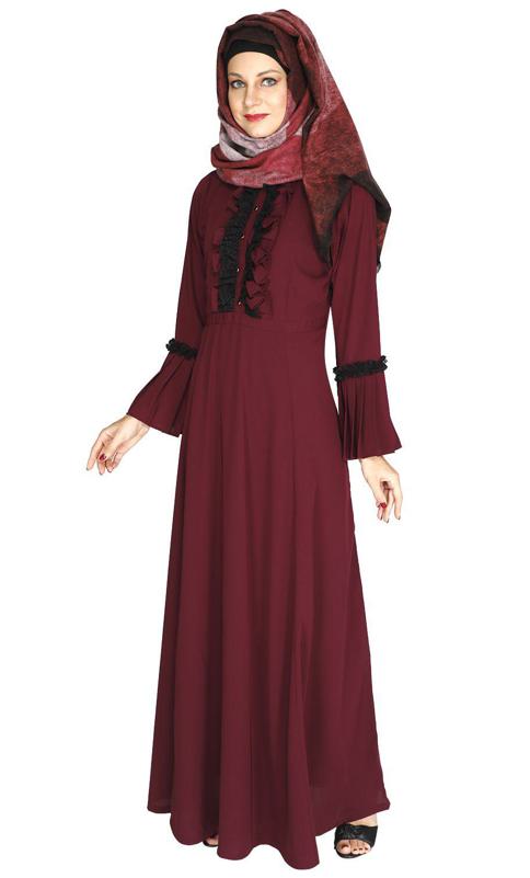 Fairy Frill Purple Abaya