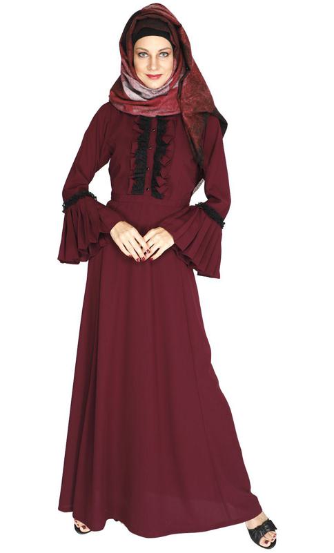 Fairy Frill Purple Abaya