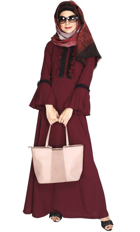 Fairy Frill Purple Abaya