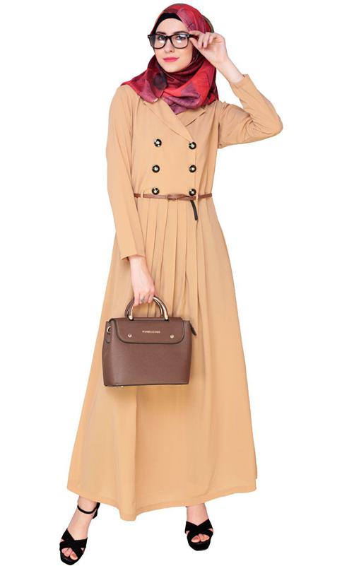 Fawn Coat Style Abaya (Made-To-Order)