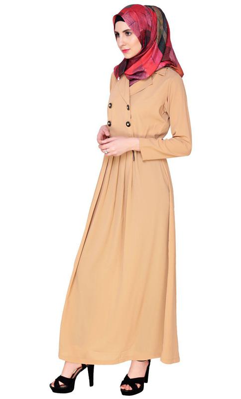 Fawn Coat Style Abaya (Made-To-Order)