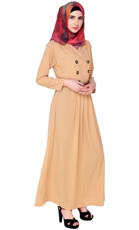Fawn Coat Style Abaya (Made-To-Order)