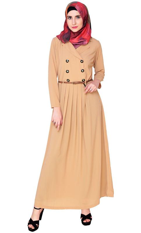 Fawn Coat Style Abaya (Made-To-Order)
