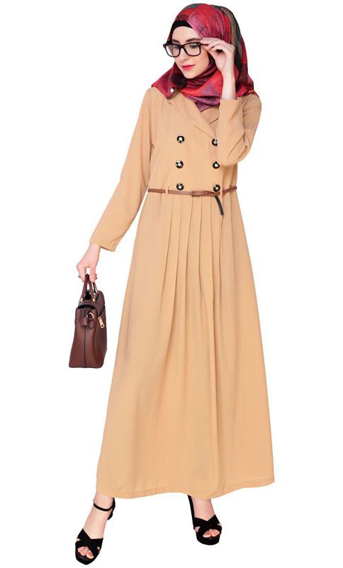 Fawn Coat Style Abaya (Made-To-Order)
