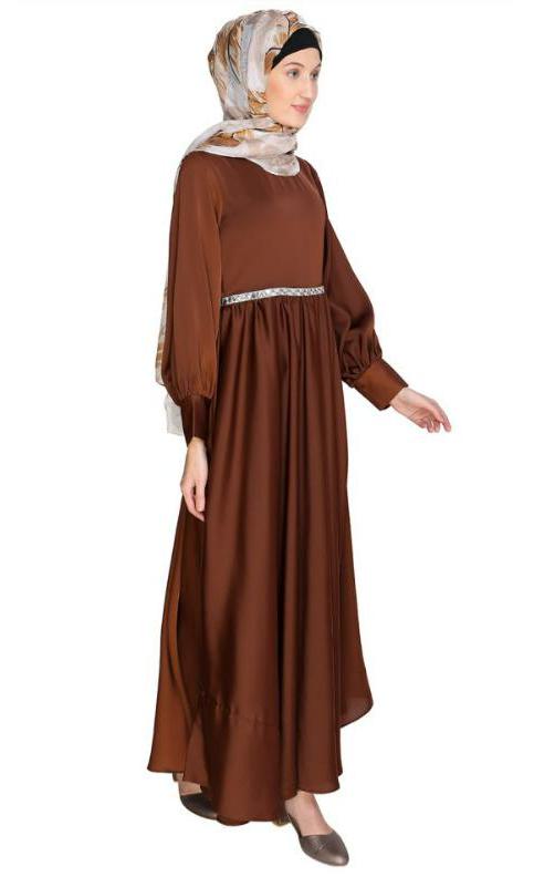 Flared Caramel Brown Maxi Dress