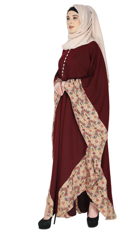 Floret Printed Wine Kaftan
