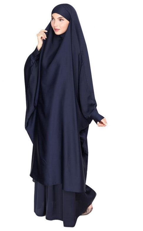 Jilbab discount bleu marine