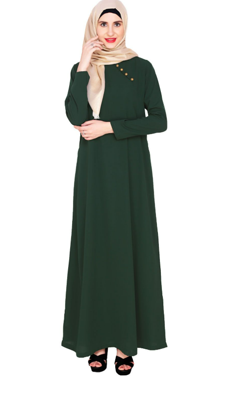 Green Trendy Abaya Dress