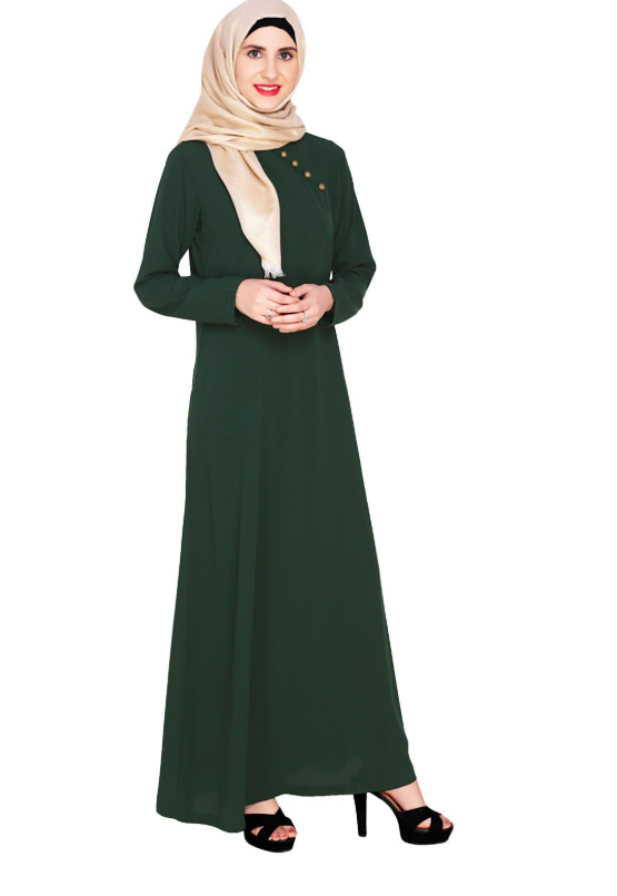 Green Trendy Abaya Dress