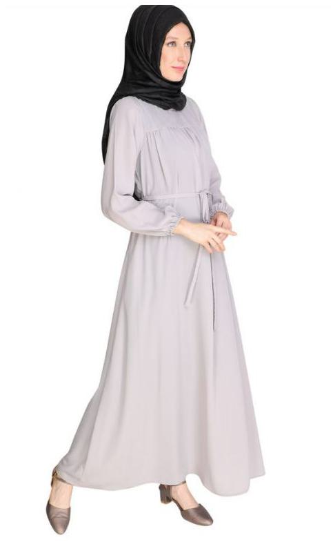 Ice Blue Symetric Maxi Dress