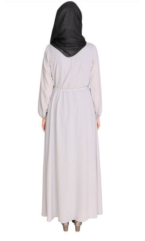 Ice Blue Symetric Maxi Dress