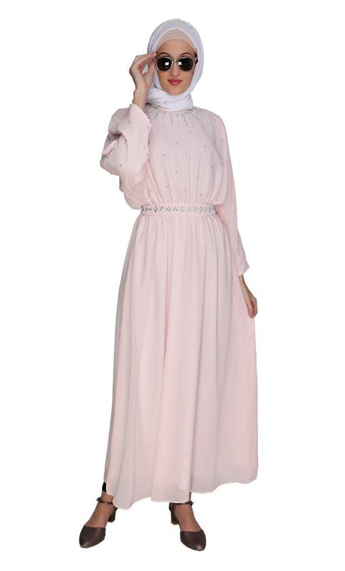 Intricate Handwork Light Green Kaftan (Made-To-Order)