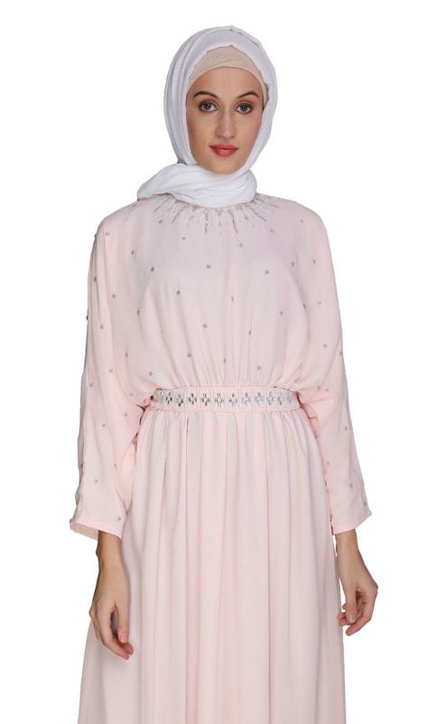 Intricate Handwork Light Green Kaftan (Made-To-Order)