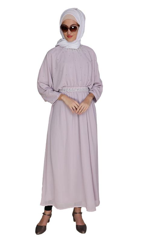 Intricate Handwork Lilac Kaftan (Made-To-Order)