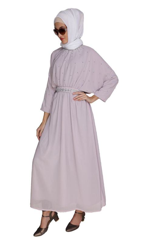 Intricate Handwork Lilac Kaftan (Made-To-Order)