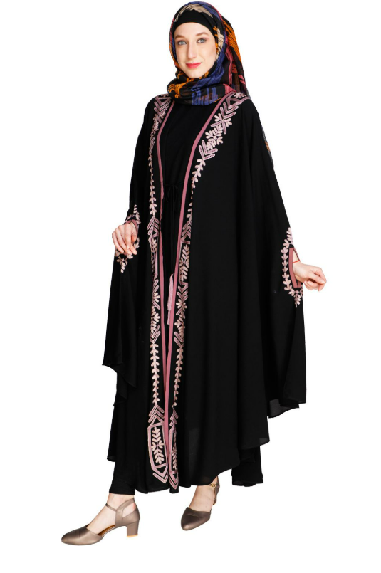Jacket Style Black Kaftan (Made-To-Order)