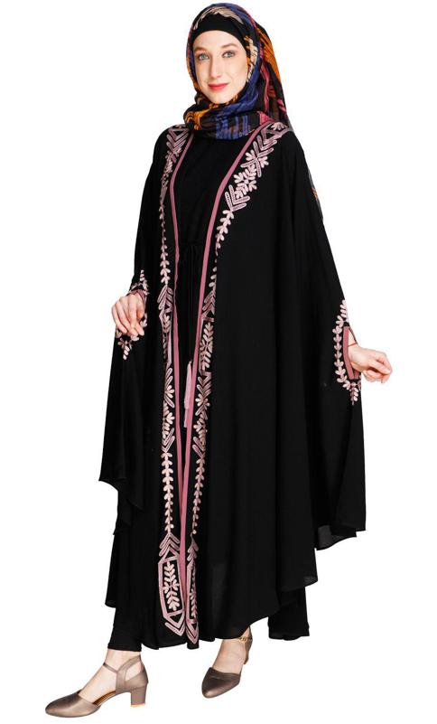 Jacket Style Black Kaftan (Made-To-Order)