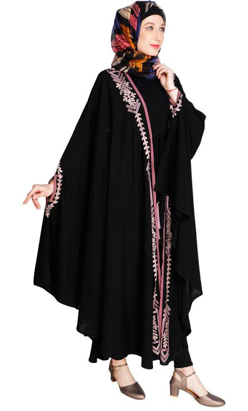 Jacket Style Black Kaftan (Made-To-Order)