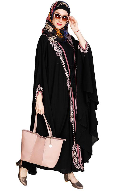 Jacket Style Black Kaftan (Made-To-Order)