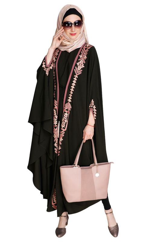 Jacket Style Olive Green Kaftan