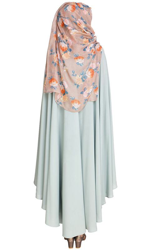 Jacket Style Sage Green Kaftan (Made-To-Order)