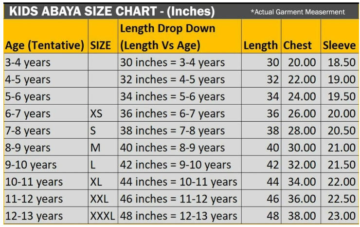 Sleek And Simple Blue Kids Abaya (Made-To-Order)