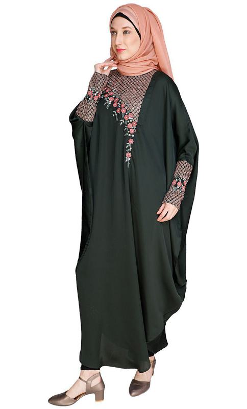 Luxury Olive Green Kaftan