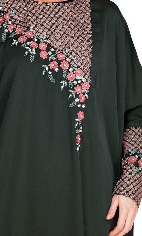 Luxury Olive Green Kaftan