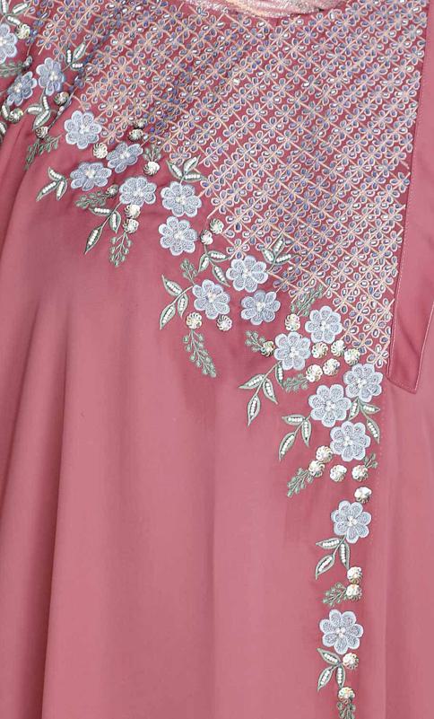 Luxury Onion Pink Kaftan (Made-To-Order)