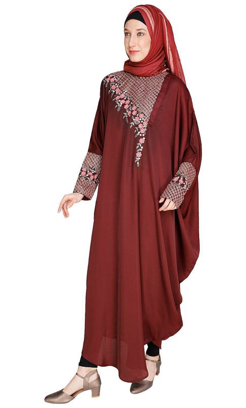 Luxury Wine Kaftan (Made-To-Order)