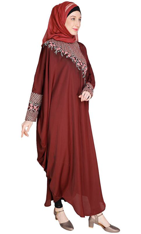 Luxury Wine Kaftan (Made-To-Order)